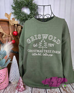 Griswold Christmas Tree Farm - Embroidered Christmas Sweatshirt