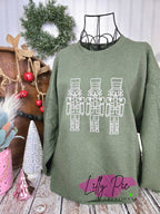 Nutcracker Trio Chrismtas Sweatshirt - Avialable in Green and Pink