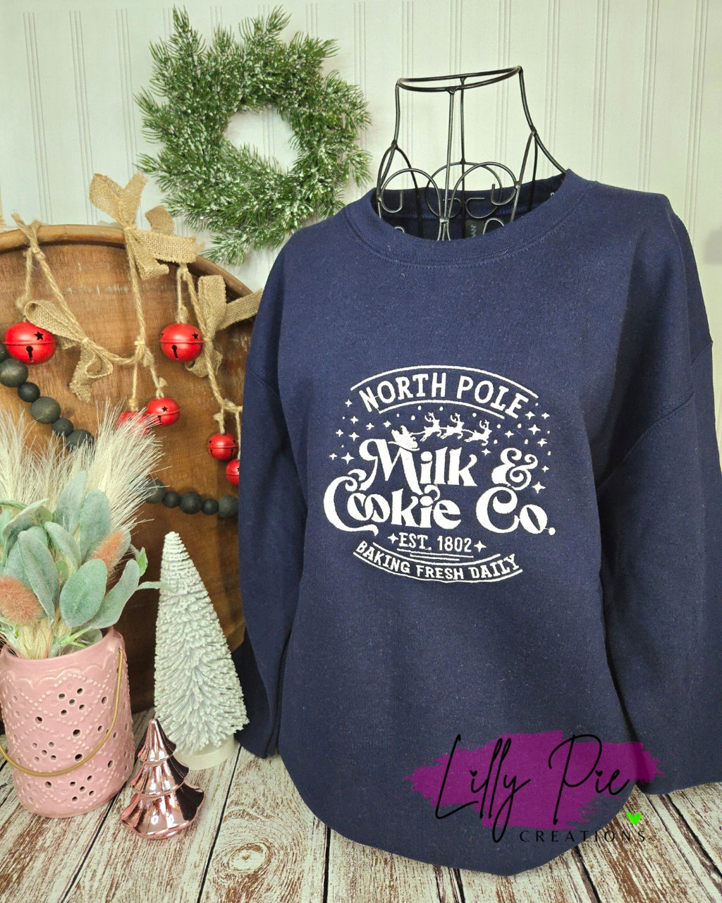 North Pole Milk & Cookies Christmas Sweatshirt