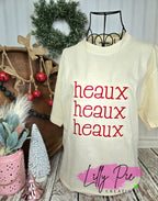 Heaux Heaux Heaux Embroidered Louisiana Top - T-shirt and Sweatshirt Available