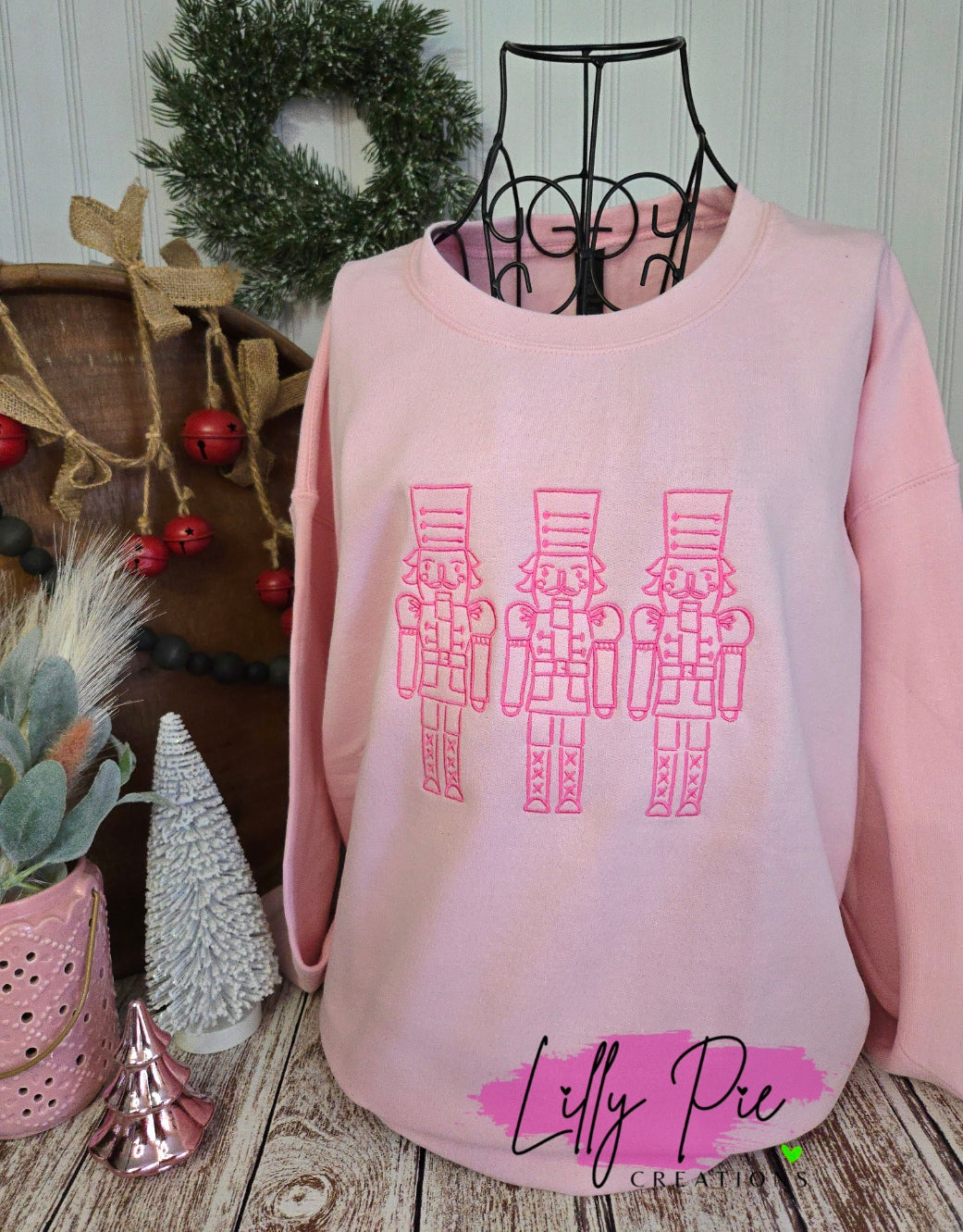Nutcracker Trio Chrismtas Sweatshirt - Avialable in Green and Pink