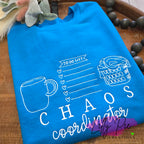 Chaos Coordinator Embroidered Mom Sweatshirt