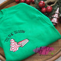 Tis The Season Christmas Sweatshirt- Christmas Cake Sweatshirt