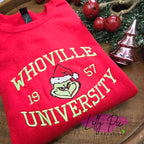 Whoville University Red Sweatshirt - Toddler, Youth & Adult Sizes Available