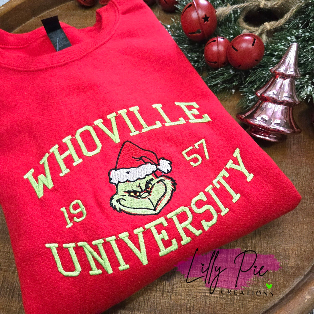 Whoville University Red Sweatshirt - Toddler, Youth & Adult Sizes Available
