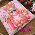 Nutcracker with Bubble Sublimated Sweatshirt- White & Light Pink Available