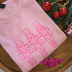 Nutcracker Trio Chrismtas Sweatshirt - Avialable in Green and Pink