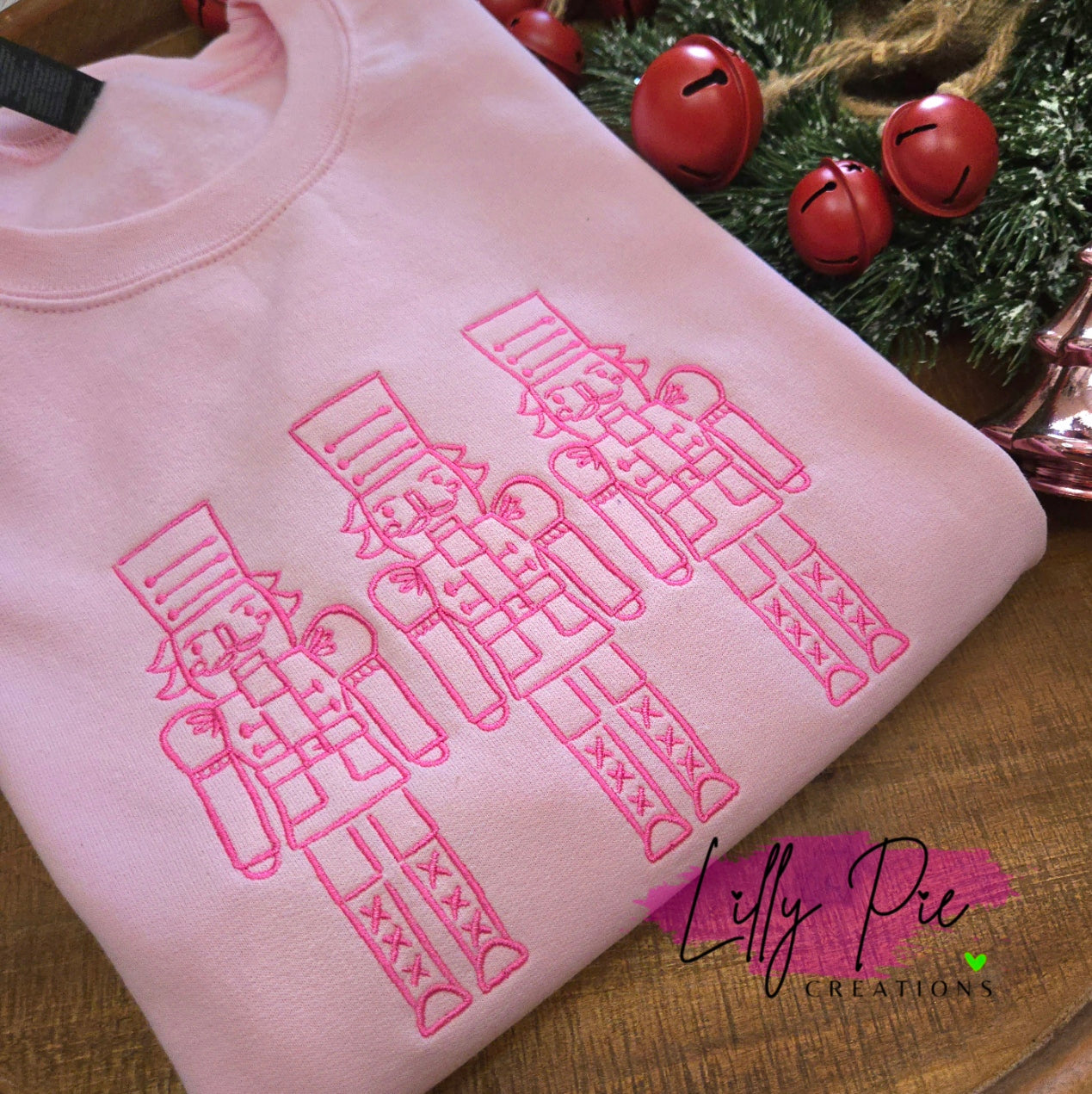 Nutcracker Trio Chrismtas Sweatshirt - Avialable in Green and Pink