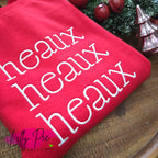 Heaux Heaux Heaux Embroidered Louisiana Top - T-shirt and Sweatshirt Available