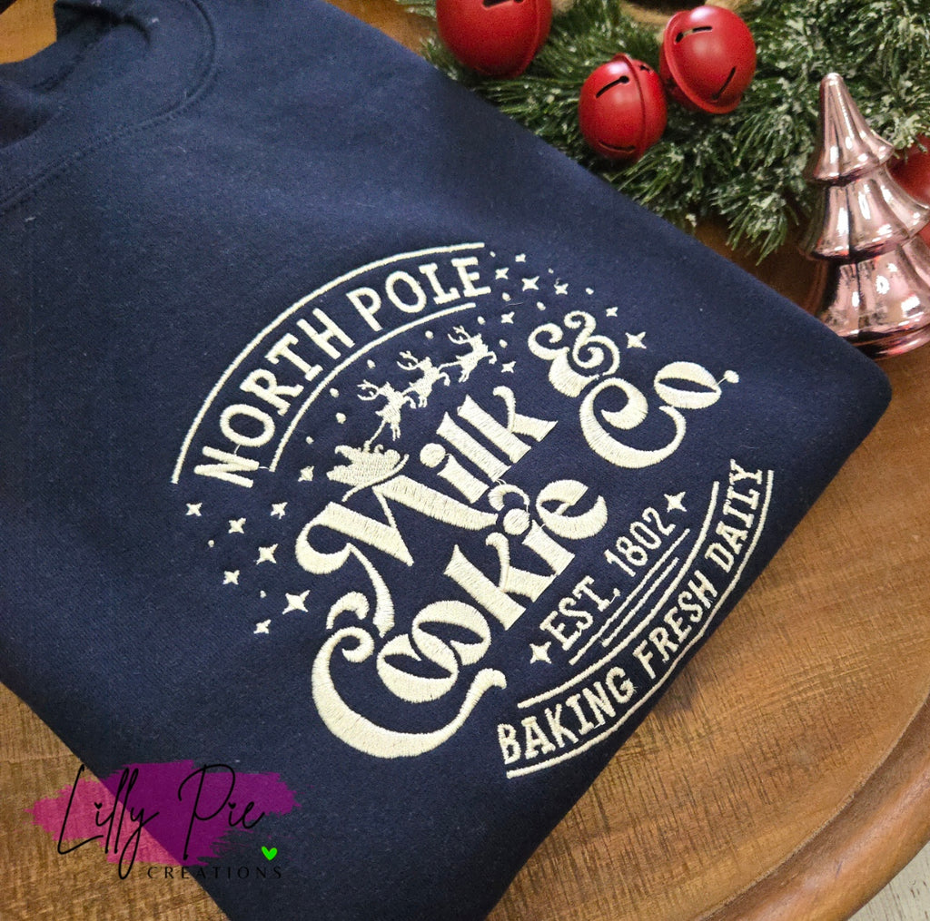North Pole Milk & Cookies Christmas Sweatshirt