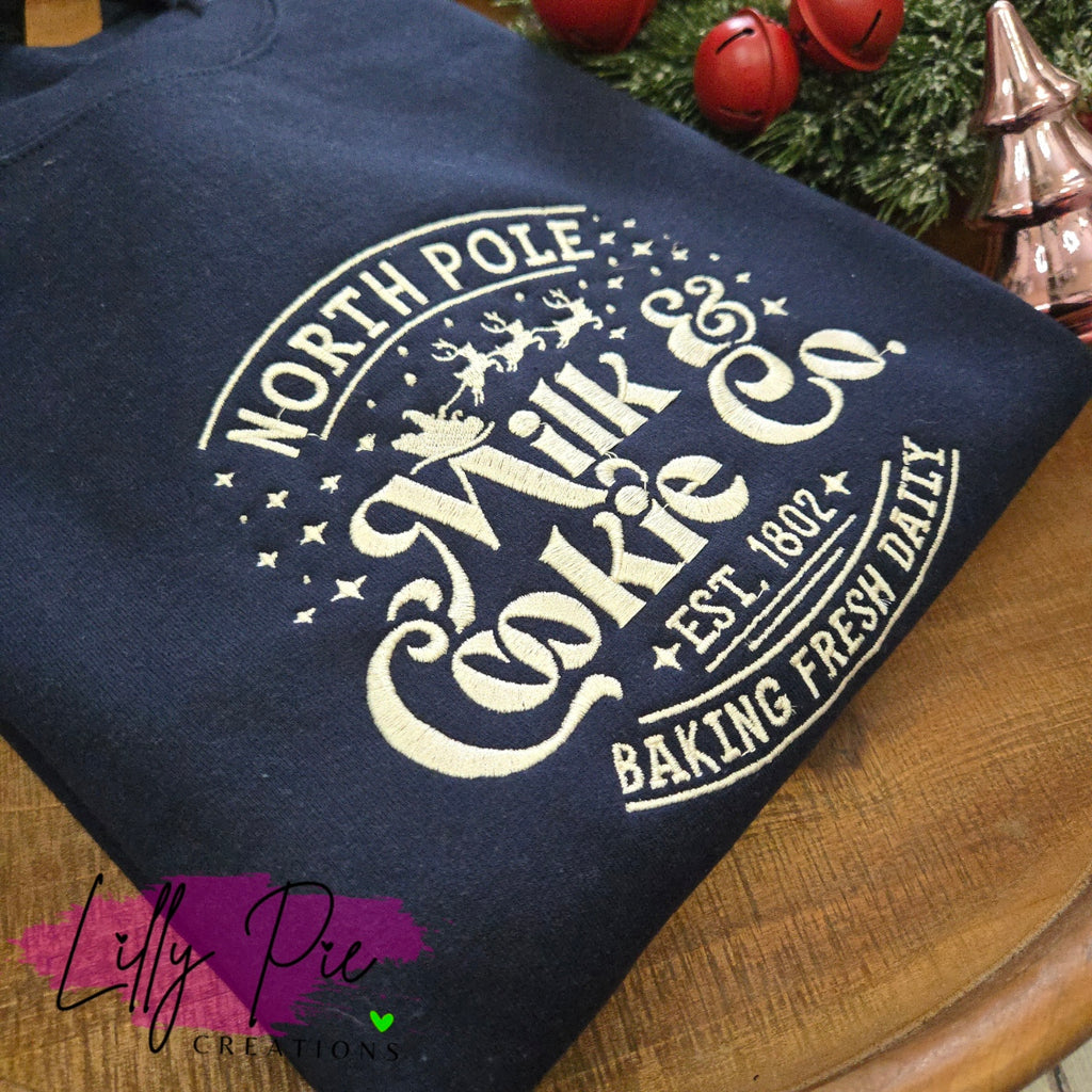 North Pole Milk & Cookies Christmas Sweatshirt