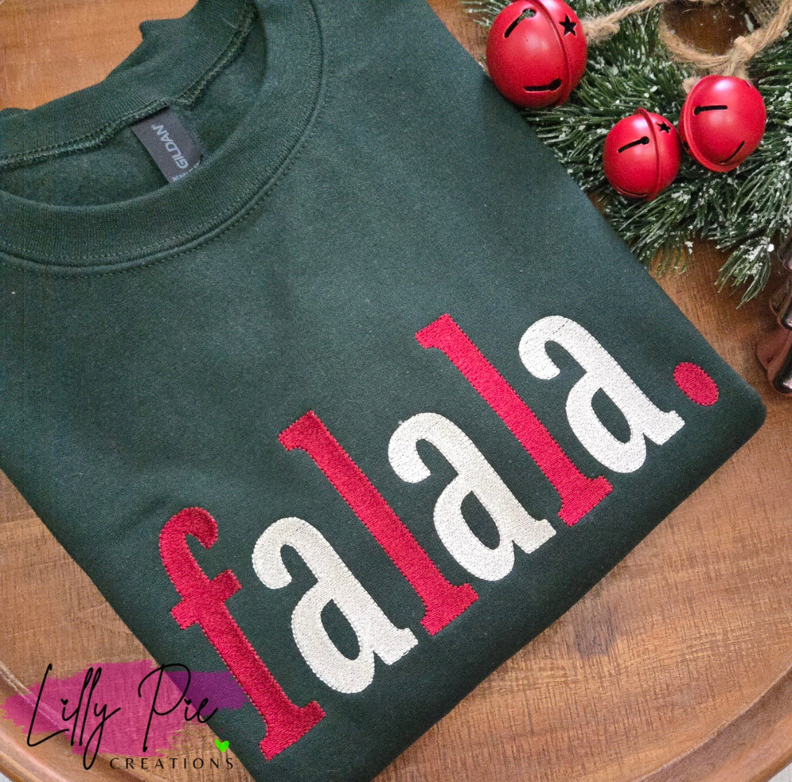 Falala Embroidered Christmas Sweatshirt