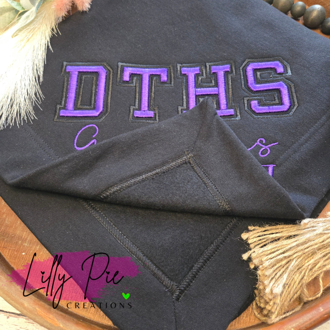 Custom School Sweatshirt Blanket - Embroidered Graduation Gift