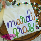 Mardi Gras Faux Tinsel Sweatshirt - Available in T-shirt Sweatshirt