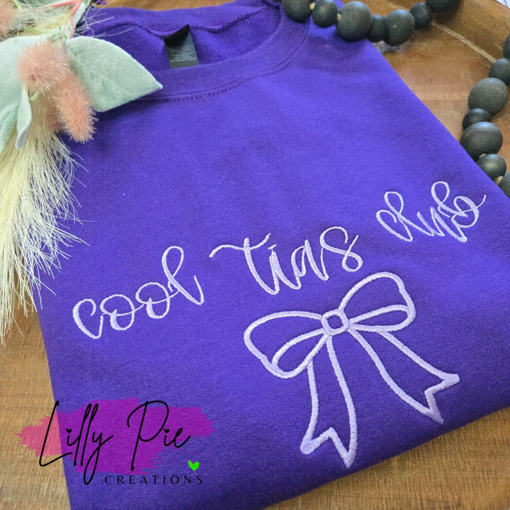 Cool Tia's Club Embroidered Sweatshirt