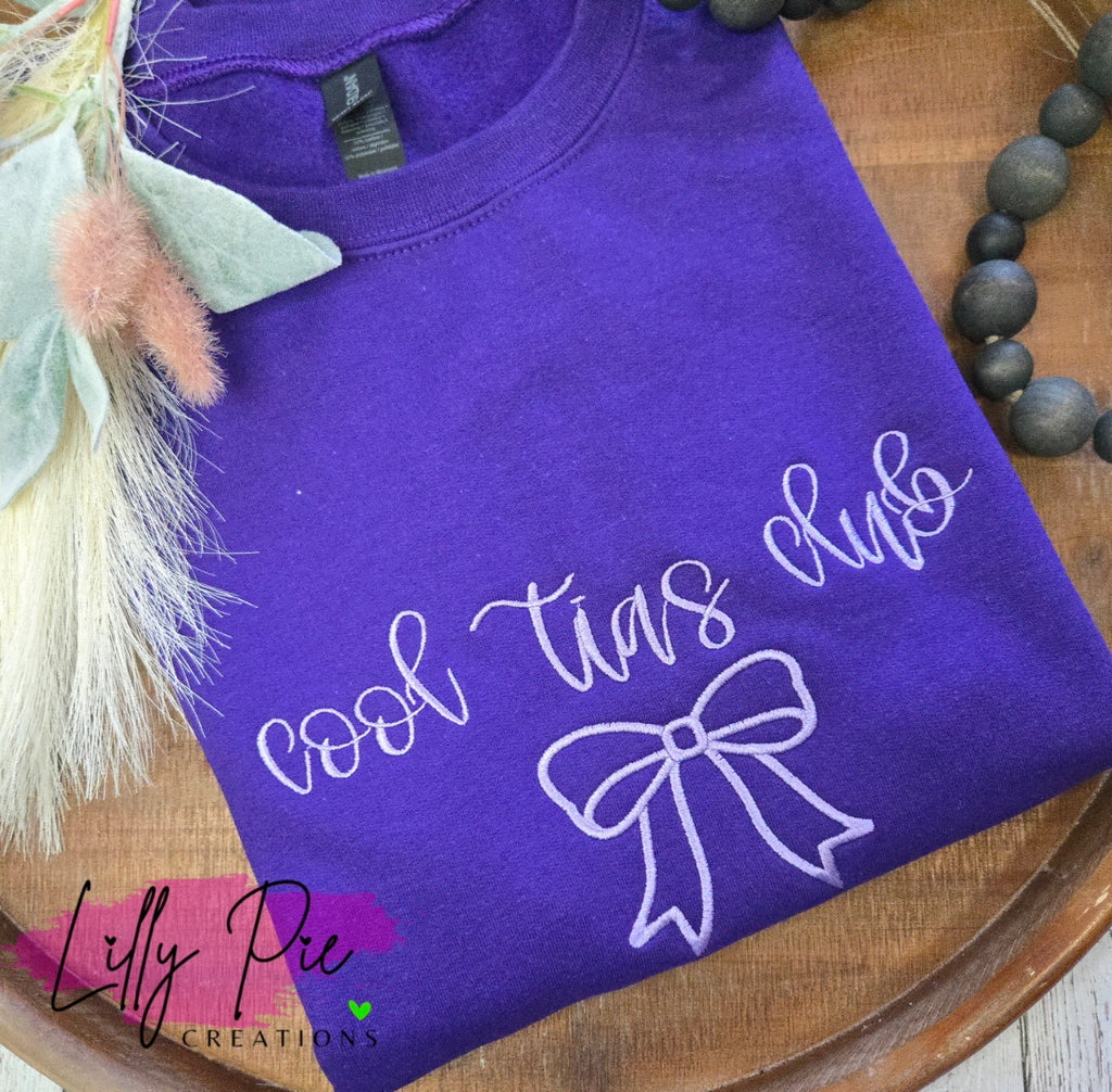 Cool Tia's Club Embroidered Sweatshirt