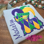 Kids Mardi Gras Tee - Louisiana with Jester Hat Shirt