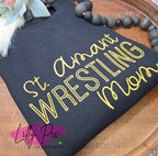 Custom Wrestling Mom Sweatshirt - Can customize school/team name and colors