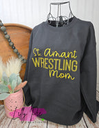 Custom Wrestling Mom Sweatshirt - Can customize school/team name and colors