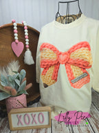 Pencil Bow Teacher Tee - Perfect for Valentine's Day