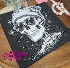 Valentine's Day Skeleton in Beanie Comfort Colors T-shirt (Sweatshirt Available too)