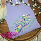 Mardi Gras Champange Sweatshirt - Laissez les bons temps rouler Lavender Sweatshirt