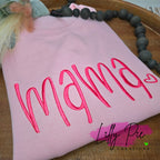 Mama Embroidered Sweatshirt - Available with and without spangles