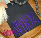 Senior Embroidered Sweatshirt - Available with and without spangles