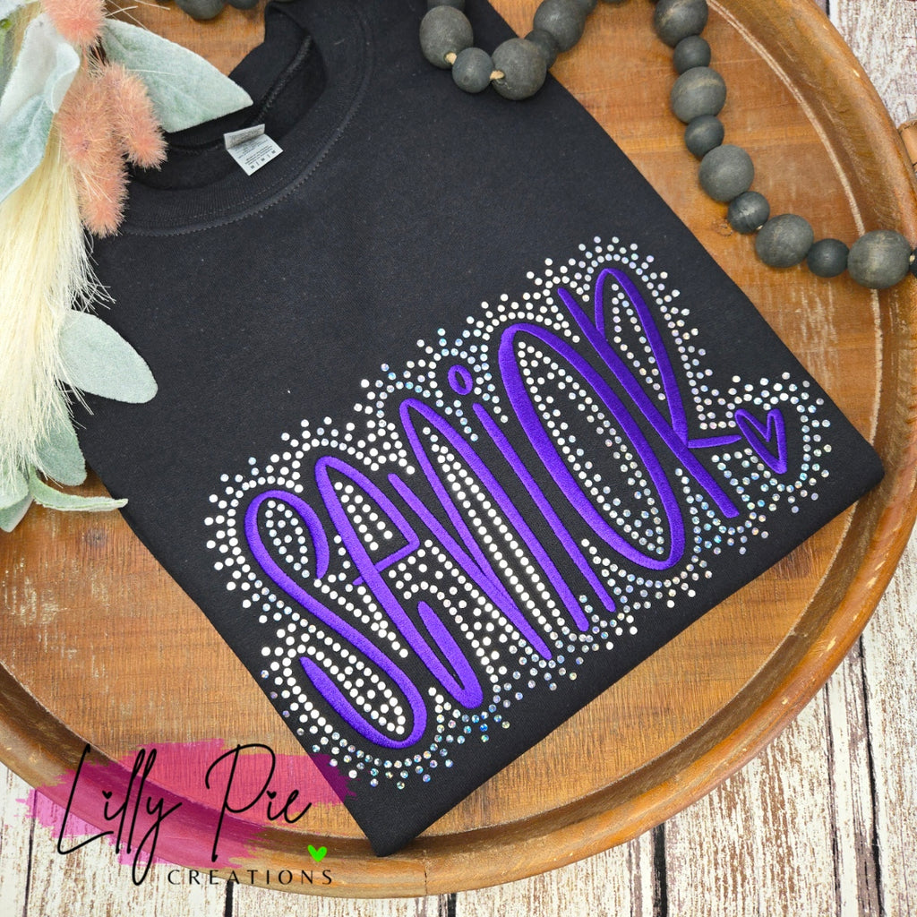 Senior Embroidered Sweatshirt - Available with and without spangles