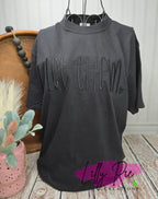 Let Them Monotone Embroidered Comfort Colors T-shirt