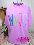 WWJD Embroidered T-shirt