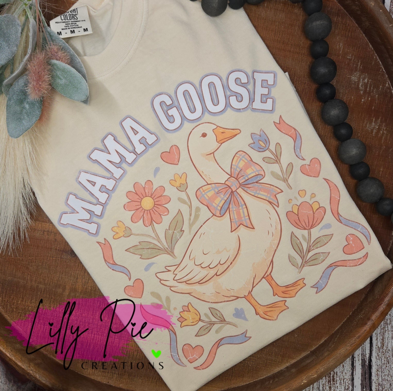 Mama Goose Ivory Comfort Color T-shirt