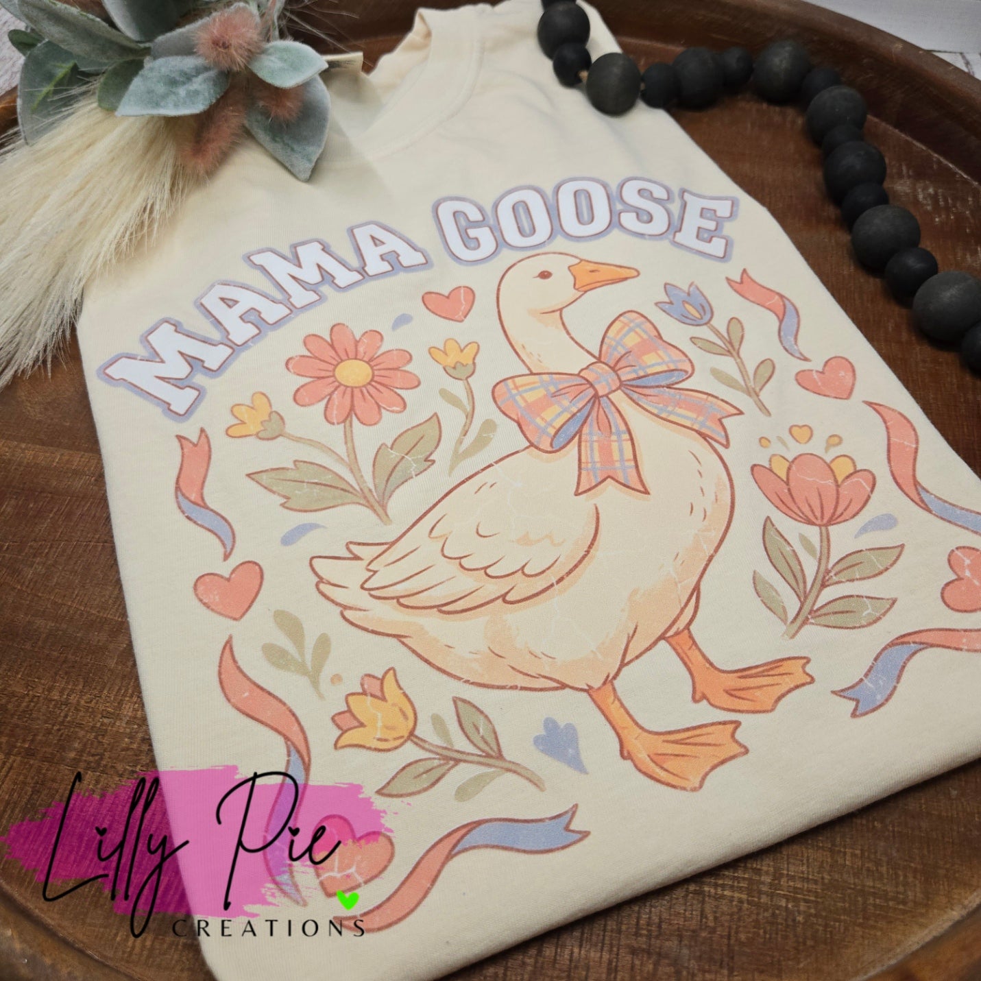 Mama Goose Ivory Comfort Color T-shirt
