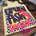 Checkered Crawfish Season Comfort Colors T-shirt