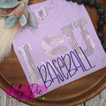 Customizable Embroidered Baseball Shirt with Team Name Spangles