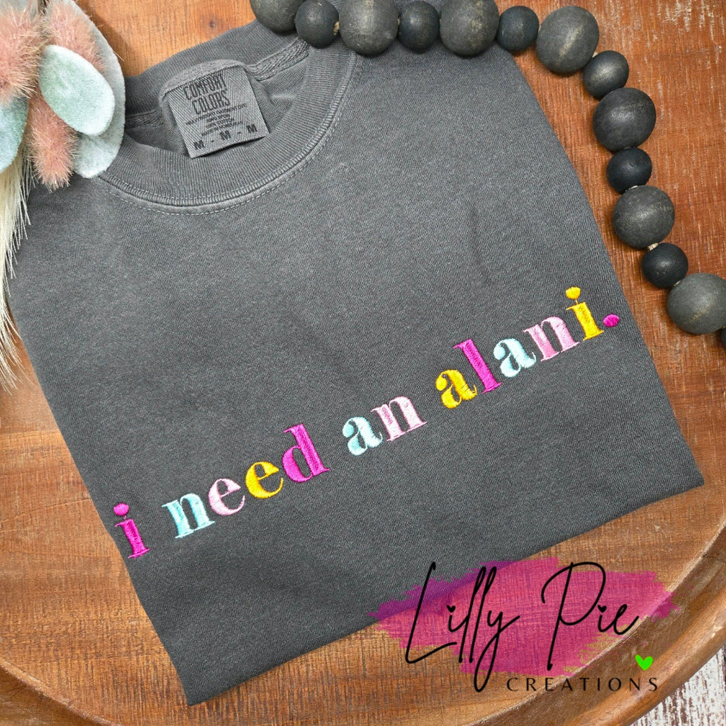 I need an Alani Embroidered T-shirt