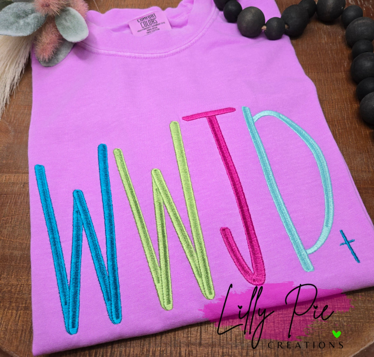 WWJD Embroidered T-shirt