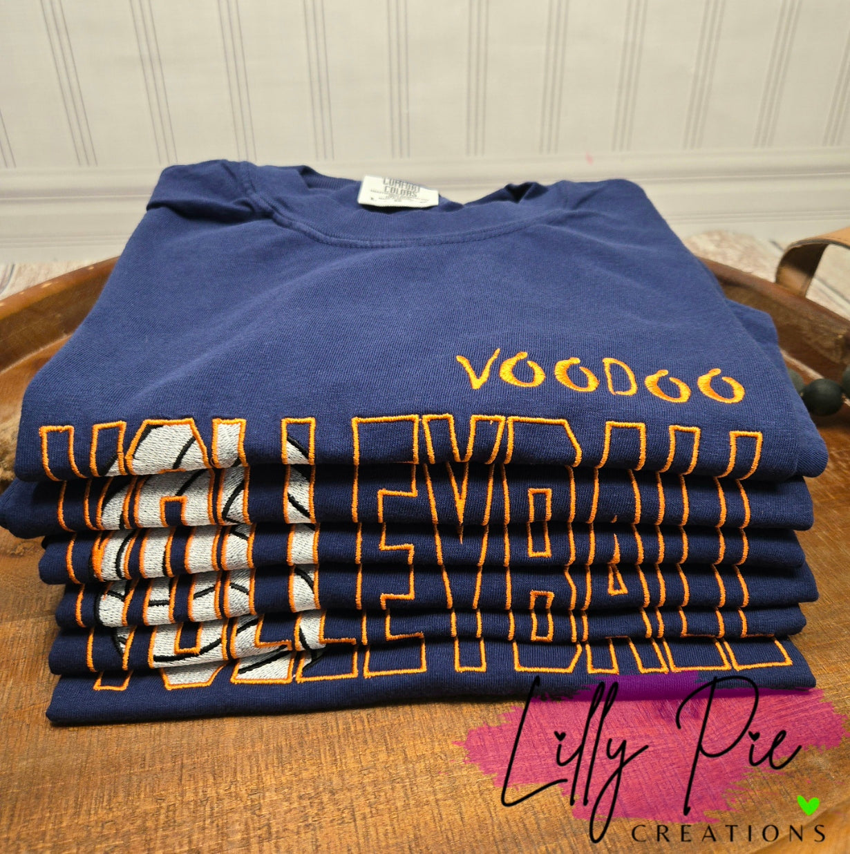 Custom Embroidered Volleyball Shirt - Customize Colors and Wording