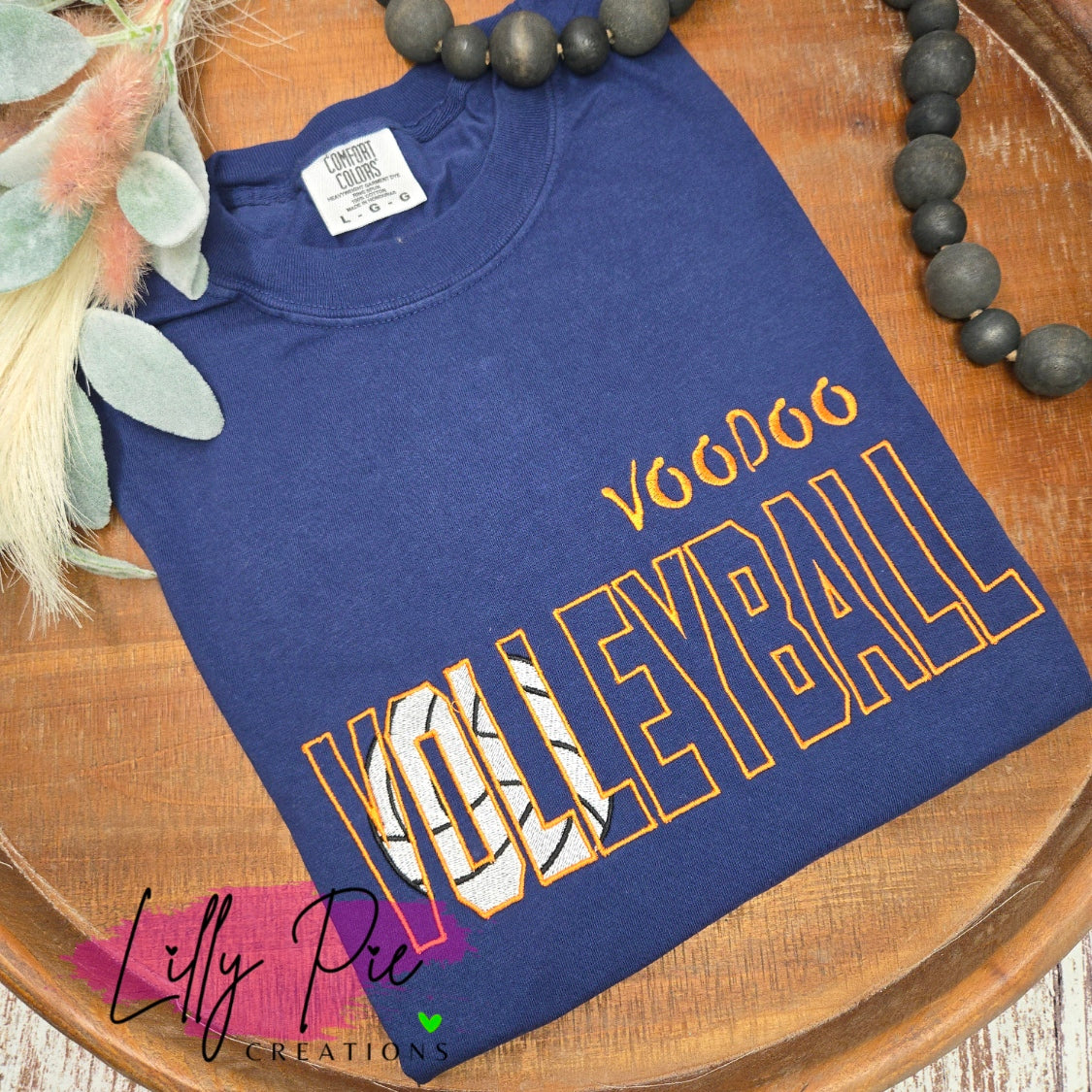 Custom Embroidered Volleyball Shirt - Customize Colors and Wording