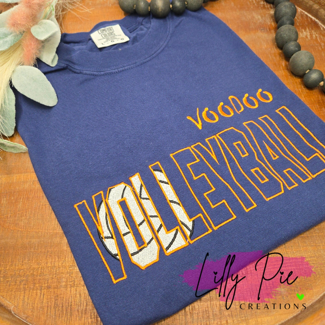 Custom Embroidered Volleyball Shirt - Customize Colors and Wording