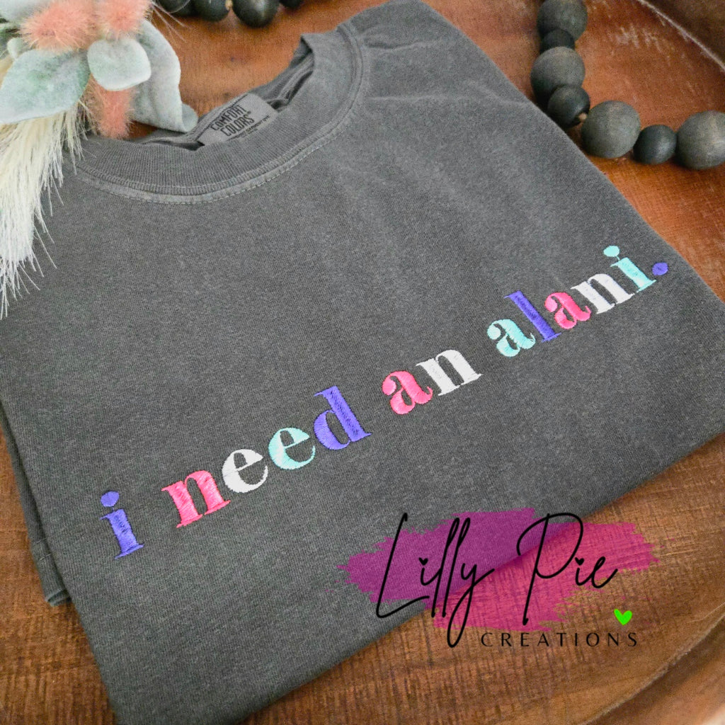 I need an Alani Embroidered T-shirt