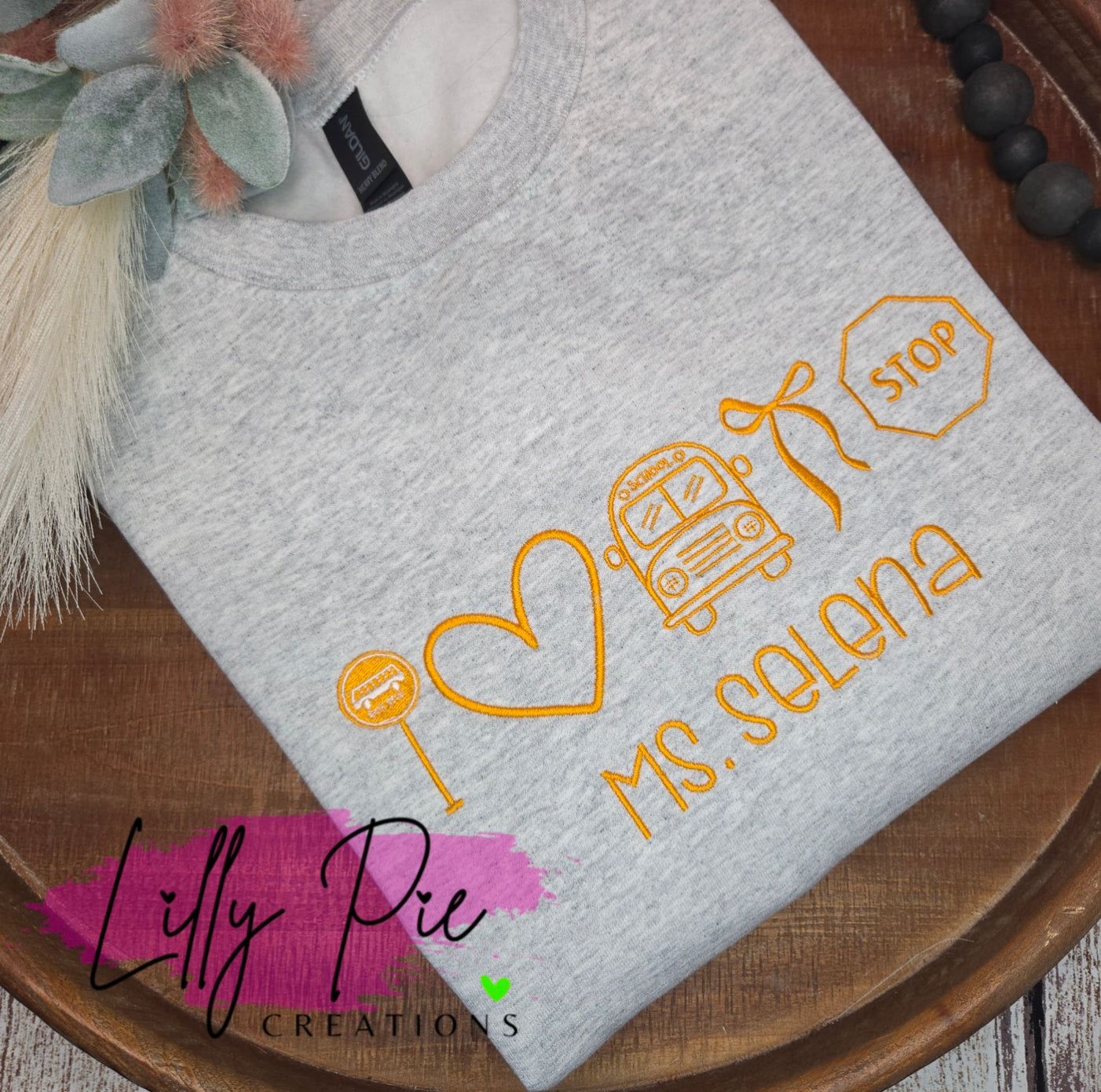 Personalized School Bus Driver Icon Sweatshirt