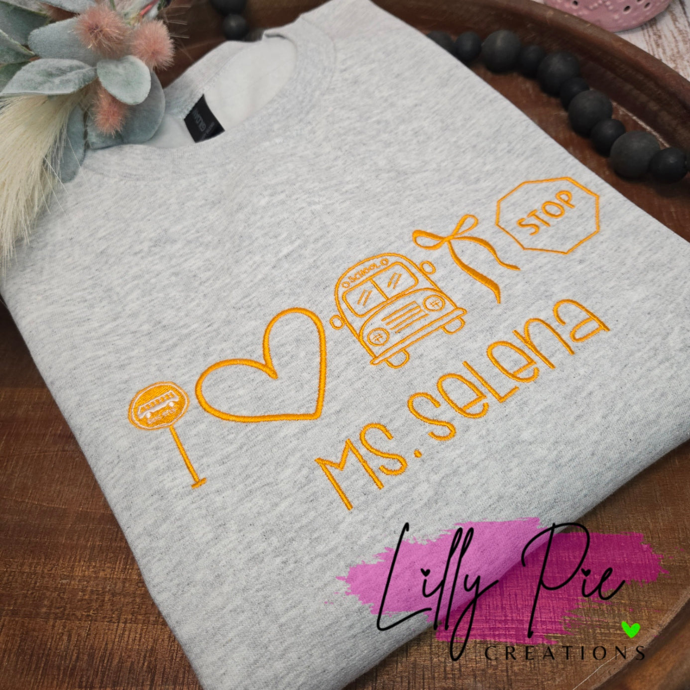 Personalized School Bus Driver Icon Sweatshirt