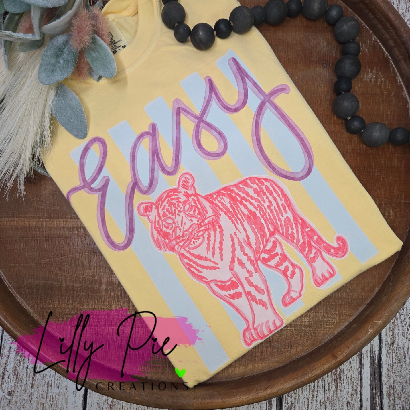 Easy Tiger Preppy Stripe Comfort Colors T-shirt