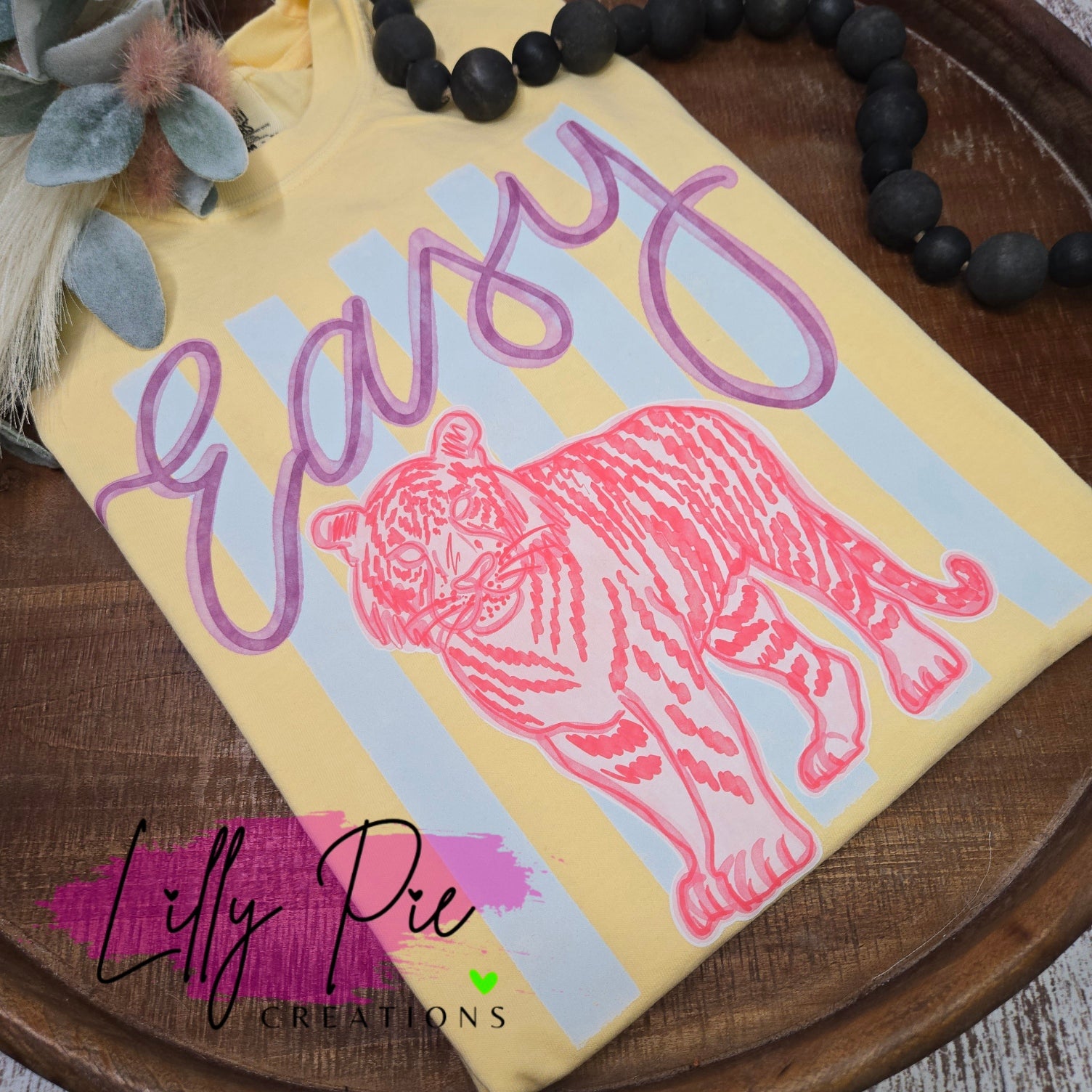 Easy Tiger Preppy Stripe Comfort Colors T-shirt