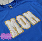 Baseball Mom Glitter Chenille T-shirt