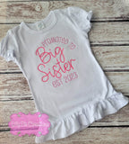 Promoted to Big Sister Shirt - Colors Can Be Customized