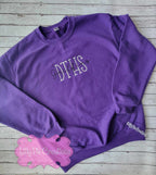 Stacked School and Mascot Embroidered SpiritSweatshirt