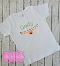 Personalized Halloween Banner Embroidered Shirt - Toddler Halloween Tee