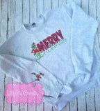 Merry Grinchmas Christmas Sweatshirt - With Sleeve Detail